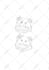 create a custom pet portrait in fine line art, jpg png svg
