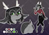 draw a reference sheet for your fursona