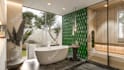 help you create a spa like vibe with clean 3d bathroom interior design