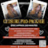 design glitter hair extension and lash extension flyer