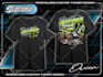 create racing illustration for t shirt design