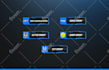 custom cute animated overlay design for vtuber or twitch streamers