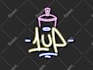 create neon style graffiti or handstyle