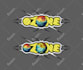 create cool unique logo in y2k style