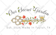 design a custom hand drawn, botanical, flower, feminine logo