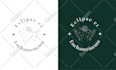 design a unique feminine hand drawn logo with boho line art