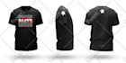 custom typography t shirt design unique, trendy, and printready