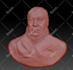 sculpt printable coin 3d model, bas relief medallion