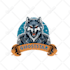 design smoking wolf mascot logo for your business
