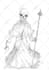 illustrate handmade horror monsters and characters