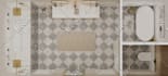 make 3d bathroom interior design and render