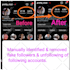 identify and remove instagram ghost, fake, bot, inactive followers safely
