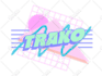 create 80s 90s logo typography