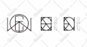 create line art symbol from your name