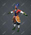 create 3d character model for game, animation