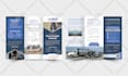 design a clean professional trifold or bifold brochure
