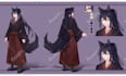 draw character design, character sheet, anime commissions