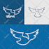 design simple animal one line art logo