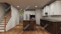 do home decorating plan with 3d model, render for bedroom, living room, kitchen