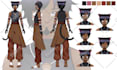 draw a custom reference sheets for your characters vtuber