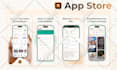 design screenshots for both the app store and google play