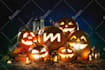 carve your logo or text on halloween pumpkin