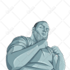 make statue style vector vexel art portrait from your photos
