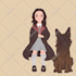 draw you as a hogwarts student from harry potter