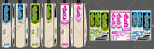 do professionally custom bat sticker designs cricket bat stickers