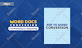 convert pdf to word, redesign word docs, documents formatting and relayout