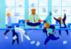 create modern flat design illustration