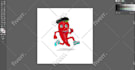 draw a  cartoon and sports mascot logo design
