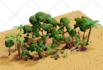 model 3d low poly game ready assets