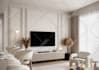 interior design living room, dining room, home decorator, 3d renders, shop list