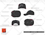 design a cool hat or caps with your own idea with mock up