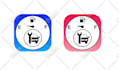 make metallic 3d icon, button for web and mobile application