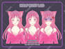 make anime live2d model character art for vtuber