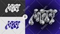 design or turn your logo to custom 3d chrome effect