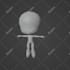 create a 3d low poly character