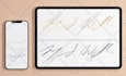 make electronic digital vector signature from handwritten