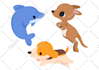draw you cute animals clipart in vektor esp file