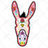 design  unique and creative mexican dead day skull logo