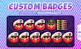 draw twitch emotes, sub badges, animated emotes, chibi emotes, vtuber for stream
