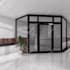do interior design living room, bedroom, and bathroom in 3d rendering