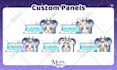 create awesome twitch panel in vtuber chibi style for you