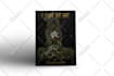 create dark vintage illustrate book cover