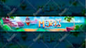 design a colorful gaming banner for youtube