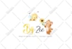 do children baby products and baby shower logo design