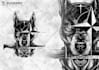 draw a detailed dark art rock gothic illustration