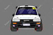 make front facing chibi cartoon car illustration